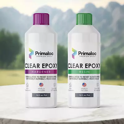 Primaloc Premium Epoxy Resin | Clear Table Epoxy | Bar Top Epoxy - 1 Quart Kit • $49