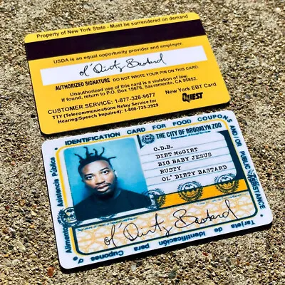 Wu Tang ODB Old Dirty Bastard Food Card Prop • $14.99