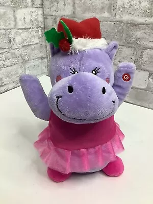 GEMMY Hippo I Want A Hippopotamus For Christmas Dancing Musical Pink Tutu 10  • $49.99