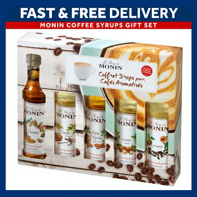 MONIN Classic Coffee Syrups 5 X 50ml Bottle Gift Set | Costa | Coffee Gift Set • £11.99