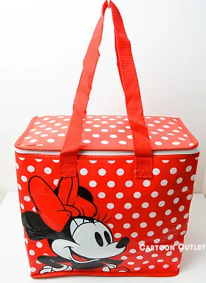 Disney Minnie Mouse Insulated Food Delivery Zippered Tote Bag Birthday Gift Red • $9.99