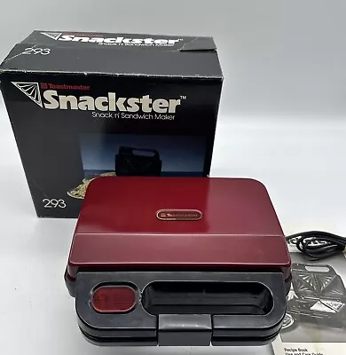 Vintage Toastmaster SNACKSTER Snack Sandwich Maker #293 • $30