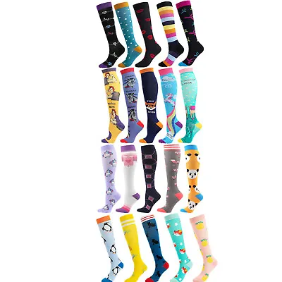 5 Pairs Compression Socks Graduated Support Calf Stockings Womens 20-30 MmHg S/M • $20.99