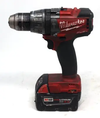 Milwaukee M18 Fuel 18V Hammer Drill With XC 5.0 Battery (2704-20) • $85.45