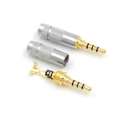 4 Pole 3.5mm Stereo Headphone Male Plug Audio Jack Solder Connector`uk • £2.17