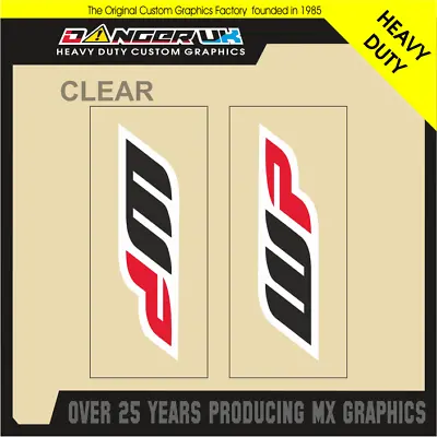 Motocross Mx Upper Fork Graphics Decals Stickers Protection Wp Clear • $21.31