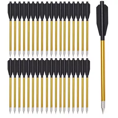 60X ALUMINUM METAL ARROWS BOLTS 50 & 80 Lb PISTOL CROSSBOW ARCHERY HIGH QUALITY • $32.67