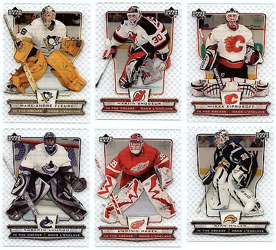 2007-08 MCDONALDS UD IN THE CREASE COMPLETE 6 Hockey CARD Insert Hasek Brodeur • $7.28