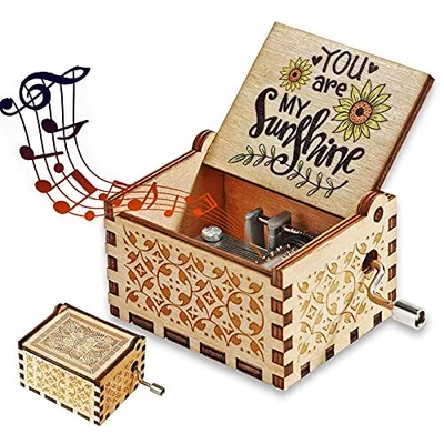 $15.93 • Buy You Are My Sunshine Music Box, Small Cute Hand Crank Mini You Are My Sunshine