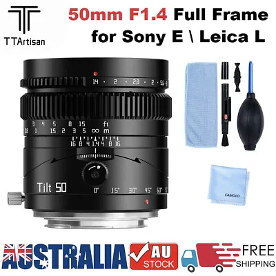 $309.99 • Buy TTArtisan 50mm F1.4 Full Frame Manual Lens For Sony E Mount Leica L