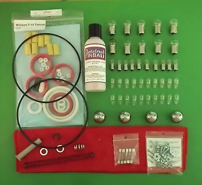 1987 Williams F-14 Tomcat Pinball Machine Maintenance Tune Up Super Kit • $55.89