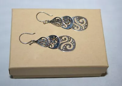 $50 • Buy Silpada Sterling Silver Triple Teardrop  Freefalling  Dangle Earrings W2299