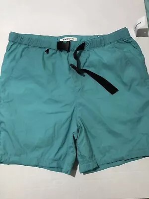 NWT PacSun Mens Volley Shorts Light Teal Active Comfort Shorts Sz Medium (0454) • $22.99
