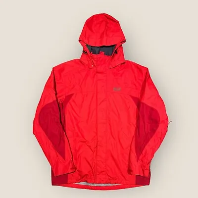 Mens Red Jack Wolfskin Texapore Hooded Waterproof Jacket - Size 44/46 (XL) H271 • £34.99