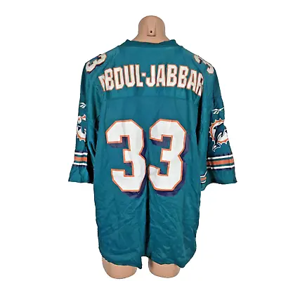 NFL Miami Dolphins Abdul Jabbar #33 Reversible Jersey Size 56 Reebok Football • $50
