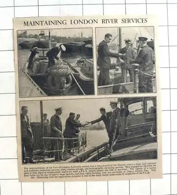 1950 Port Of London Authority Inspection Survey Boat Wage Packets • £6