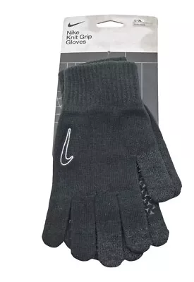 Nike Knit Grip Glove L/XL - Touch-Screen Compatible Warm Knit Fabric Silicone • £14.99