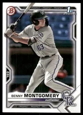 2021 Bowman Draft 1st Edition #BD-84 Benny Montgomery • $0.99