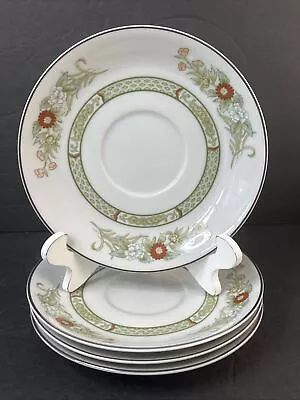 Mikasa KABUKI Saucers Fine China Set Of 4  L9011 Made In Japan • $19.95