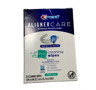 Crest Aligner Care Cleaning Wipes For Aligners Retainers Mouth Guards 30Ct • $14.99