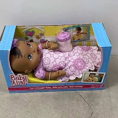 BABY ALIVE LUV N SNUGGLE WITH BOTTLE~ NEWBORN DOLL Hasbro NEW NIB • $59.95