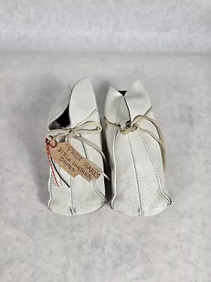 Vintage Pedi-Bares Leather Infant Toddler Shoes White See Photos  • $21.50