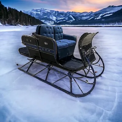 Restored Antique 4 Passenger Horse Drawn Sleigh With Shafts • $6000