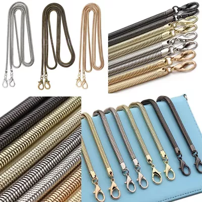 £3.59 • Buy Replacement Bag Strap Snake Chain For Handbag Crossbody Shoulder Bag Purse 120cm