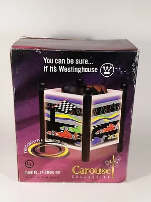 Westinghouse Carousel Collection Spinning Formula 1 Race Car Design Lamp 2000 • $25