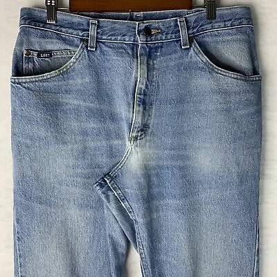 Vintage Lee Genuine Regular Fit Mens 34/33 Blue Jeans • $24.95