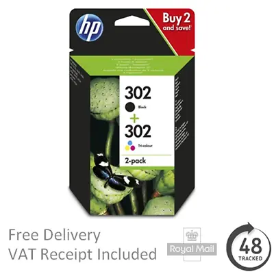 £34.50 • Buy HP 302 Black & Colour Ink Cartridges For HP Printers - 💷 PRICE DROP! 💷