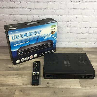 Icecrypt Stc6000hd Pvr 500gb - High Definition Receiver - Two Card Reader • £171.26