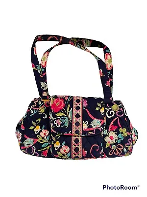 Vera Bradley Edie Satchel Ribbons Pattern Medium Sized Bag • $22