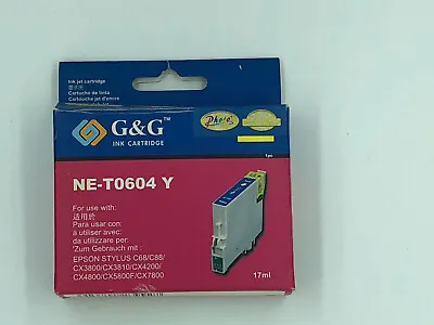 INK CARTRIDGE NE-T0604Y Yellow COMPATIBLE WITH EPSON STYLUS C68/C88/ CX3800/CX3 • $5.99