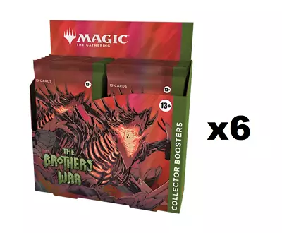 SEALED CASE 6x Collector Booster Box The Brothers War BRO MTG • $1164.18