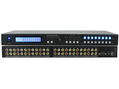 Shinybow SB-5548 8x8 Composite Video 3-RCA AV Matrix Switcher With Stereo Audio • $758.89