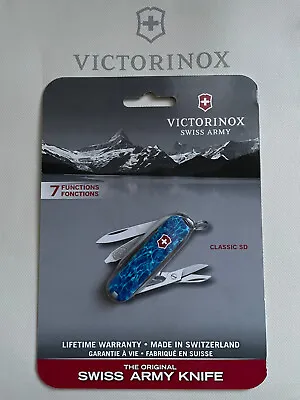 Victorinox Limited Edition WATER Classic SD Swiss Army Knife 58 Mm • $49.99