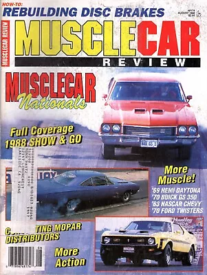 Vintage MUSCLE CAR REVIEW Magazine August 1988 - Musclecar Nationals • $5