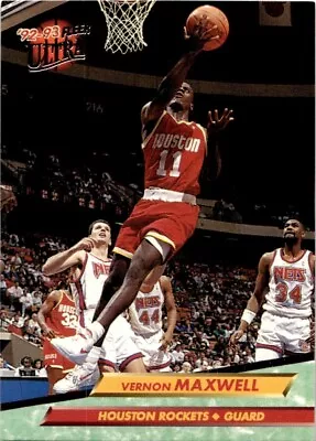 1992-93 Ultra Vernon Maxwell Houston Rockets #71 • $4.99