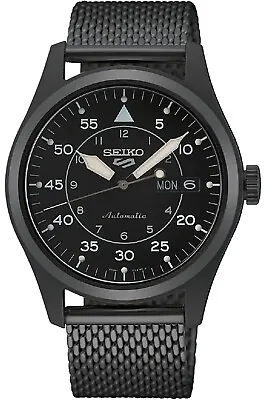 SEIKO SRPH25K1Men SportAutomaticStainlessBlack ToneDate100m WRSRPH25 • $239.98