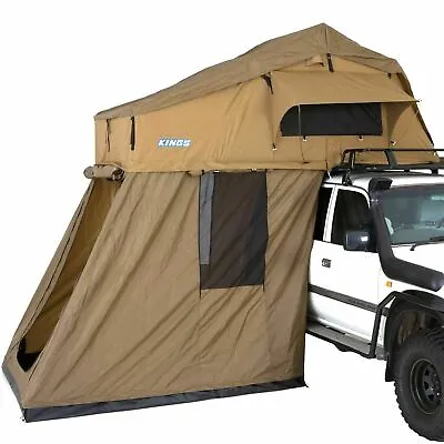 Kings Premium Roof Top Tent With 4Man Annex 4WD Offroad Trailer Camping Car Rack • $748