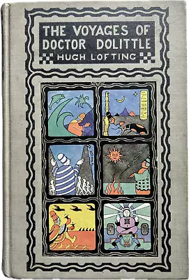 1923 First Edition 5th Printing; The Voyages Of Doctor Dolittle By Hugh Lofting • $25