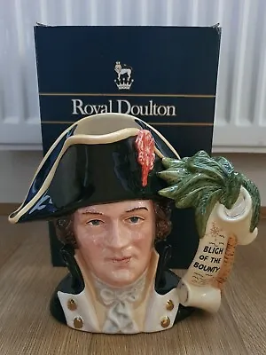 Large Royal Doulton Toby Character Jug - D6967 - Captain Bligh 1995 Year Jug Box • £49.99