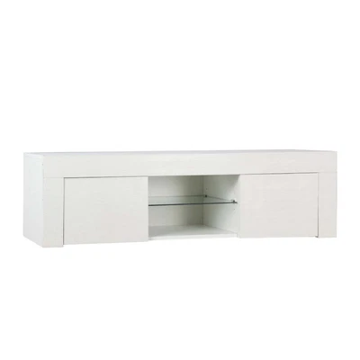 $113.13 • Buy Artiss TV Cabinet Entertainment Unit Stand RGB LED Gloss Furniture 130cm White