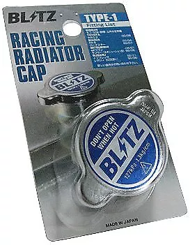 BLITZ RACING RADIATOR CAP TYPE 1  For NISSAN PRAIRIE HM11 HNM11 KA24E 18560 • $56.08