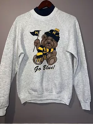 RARE VINTAGE MICHIGAN WOLVERINES CREWNECK SWEATSHIRT Unisex Small • $49.99