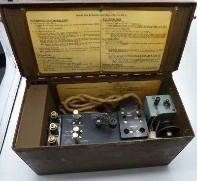 £54 • Buy WW2 Army Military Radio Wireless Set  REMOTE CONTROL UNIT TYPE E MK2