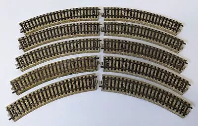 Lot Of 10 Vintage MARKLIN (Germany) HO Scale 5100 Curved M Track Sections! Nice! • $20