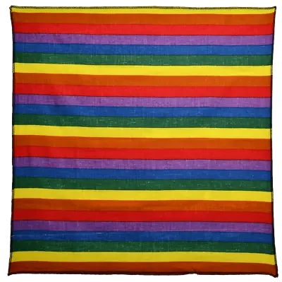 $7.99 • Buy Bandana - Rainbow - 21  X 21  - Cotton