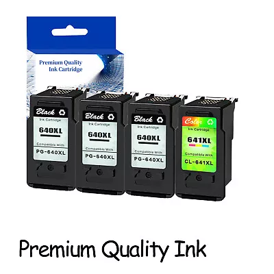 3PK Black PG-640XL 1PK Colour CL-641XL Ink For Canon PIXMA MG2160 MG2260 MG3160 • $131.84